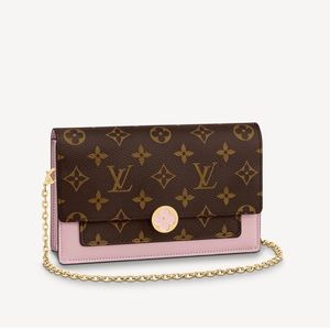 Louis Vuitton flore wallet on chain